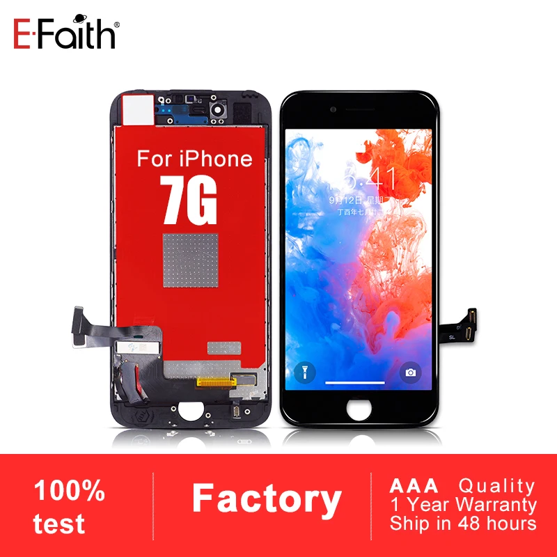 

EFaith 10PCS Good Quality for iPhone 7 LCD Screen Display 4.7 inch Screen Touch Digitizer Assembly & Free Gifts & DHL
