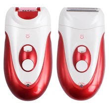 Перезаряжаемые 2-в-1 удаление волос на теле эпилятор для женщин триммер электрическая бритва Леди электрическая бритва для ухода за телом