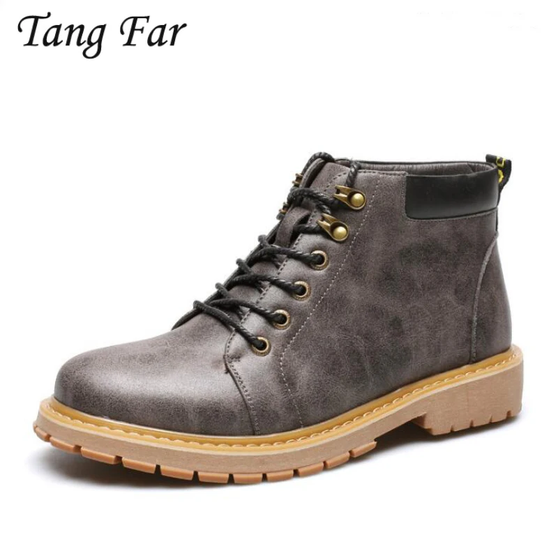 

Men Boots High Top Fashion Autumn Winter Shoes Keep Warm Work Hiking Winter Snow Boots Men Shoes