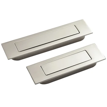 

Brushed stainless steel Invisible,hidden Spring drawer /Sliding door handle Automatic closing dustproof,Hardware