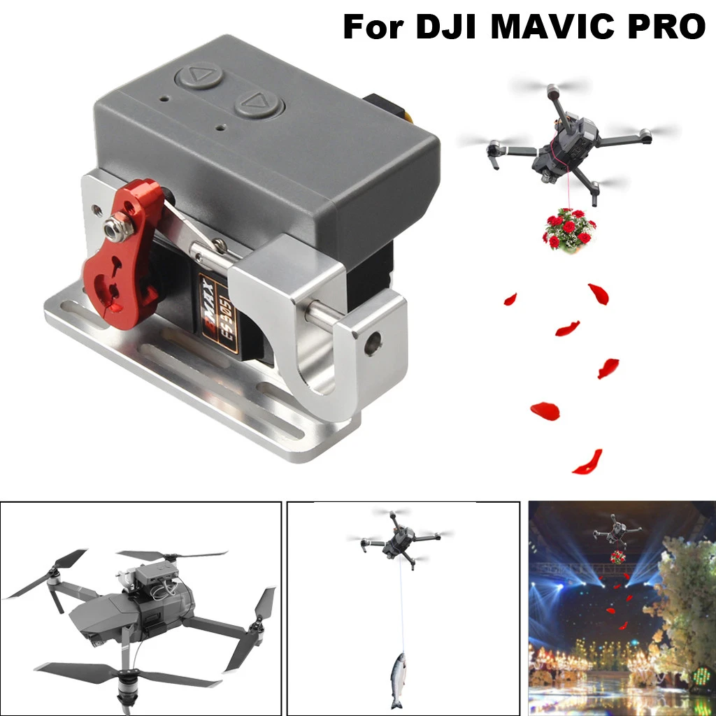 Drone Clip Upgrade Drone Clip Payload Delivery Drop Transport Device For Dji Mavic Pro Delivery Device Propeller Aliexpress