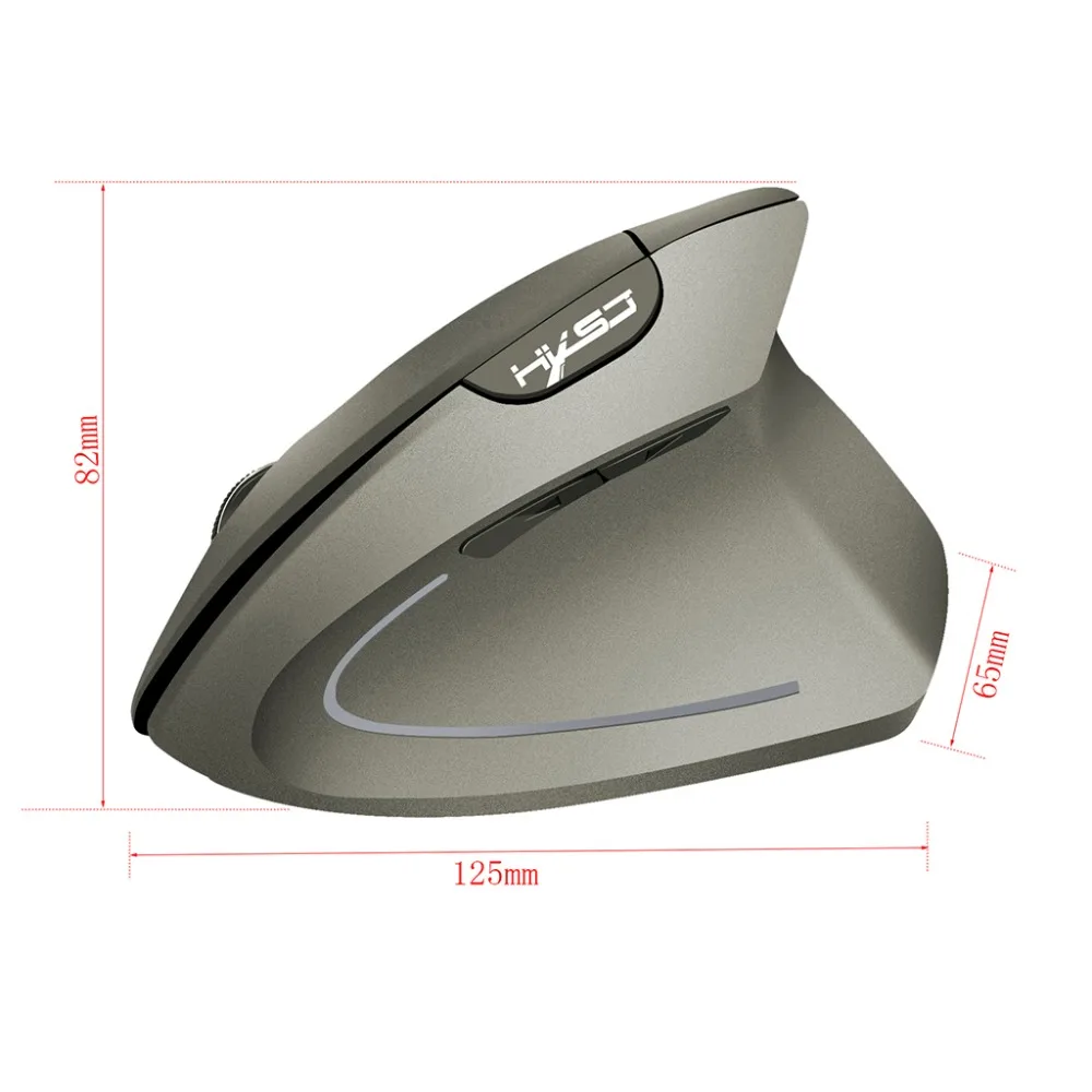 Беспроводная мышь эргономичная оптическая 2 4G 800/1600/2400DPI светильник для