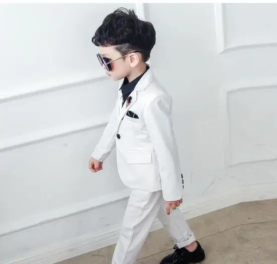 

Fashion Boys Suit For Children Prince Stage Performance Formal Suit Birthday Flower Kid School Suit ceremony chorus costume