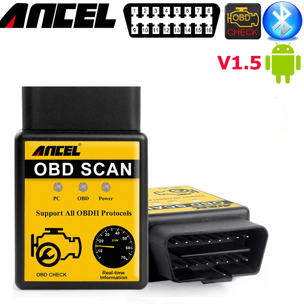 Prix pour Voiture scanner android Bluetooth V1.5 ancel elm327 obd2 OBD2 de Code Automatique Lecteur Mini 327 Voiture de diagnostic elm327 25k80 Prix pour Voiture scanner android Bluetooth V1.5 ancel elm327 obd2 OBD2 de Code Automatique Lecteur Mini 327 Voiture de diagnostic elm327 25k80