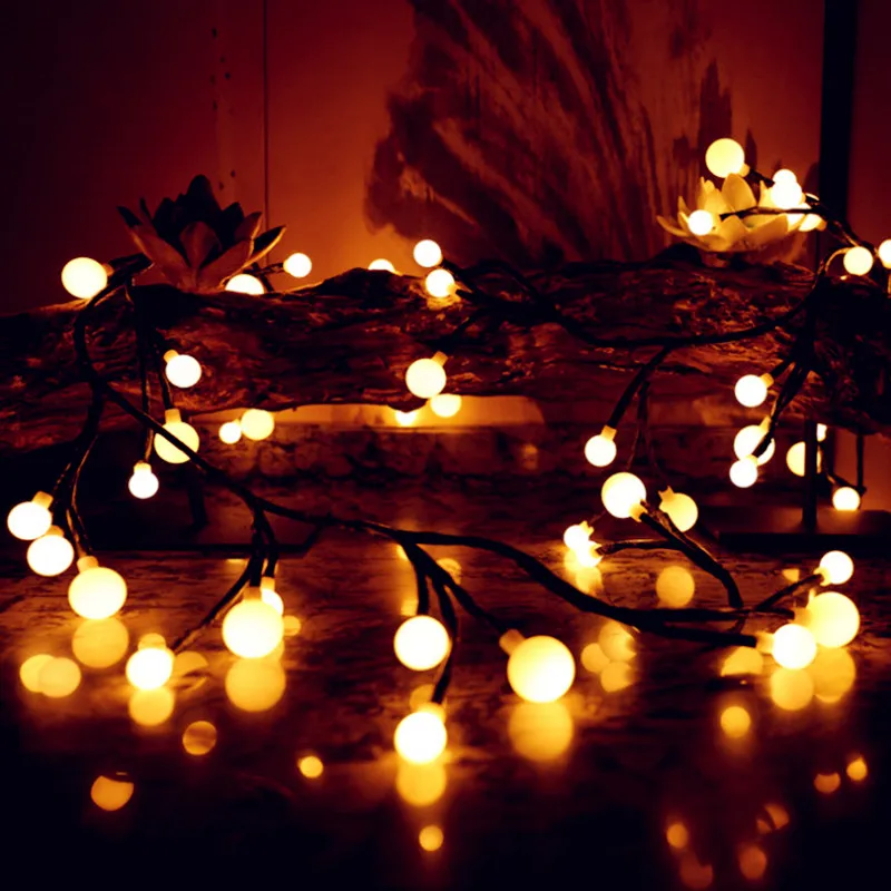 

Outdoor Waterproof 2.5M 72LED Black Lmitated Cane String Light Lamp 31V Fairy Light Decor Holiday Party Christmas Light String