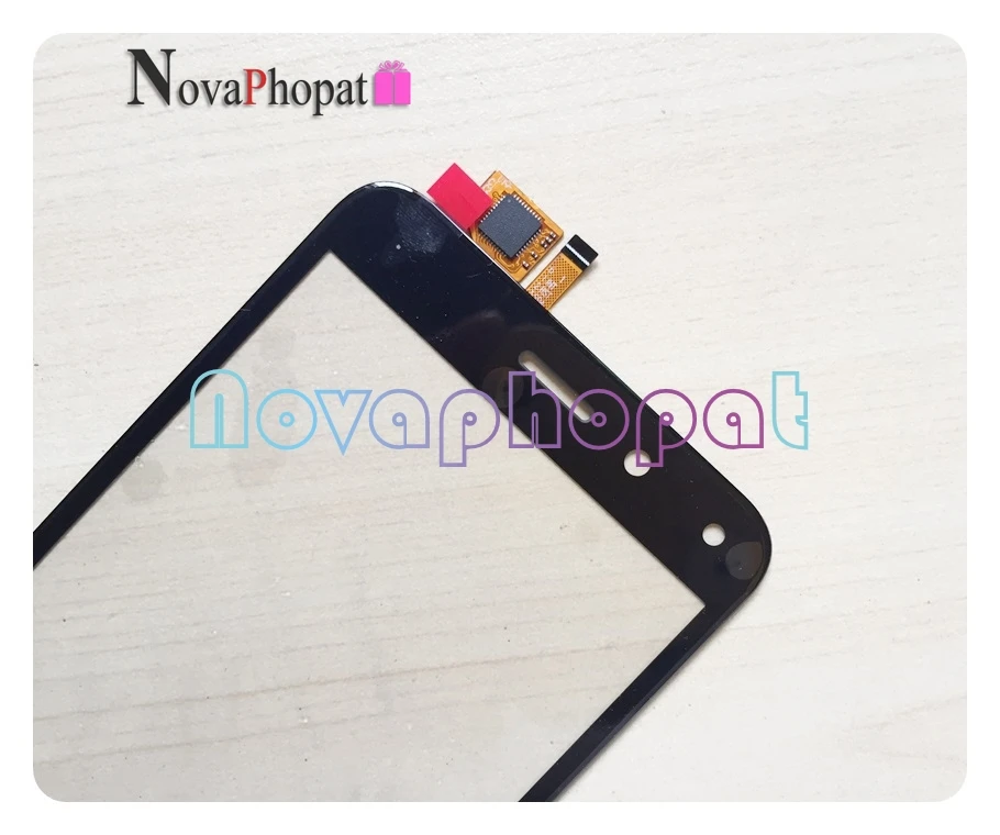 Novaphopat Черный сенсорный экран для BQ 5011G Fox View / 5015L первый дигитайзер 5