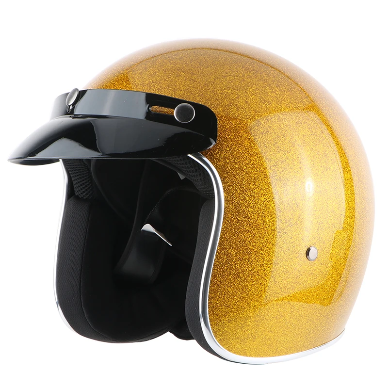 Шлем мотоциклетный vespa в ретро стиле шлем с открытым лицом Halley half helmet 3/4 jet|casque moto