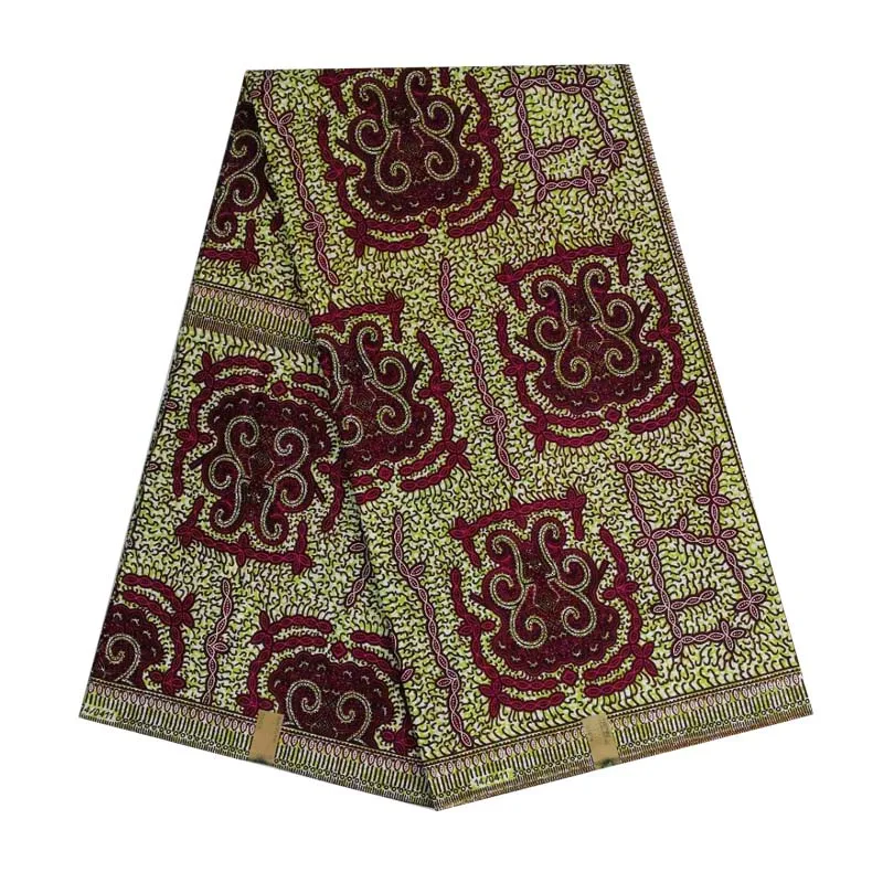 

Hollandai wax african dutch block printed in fabric 100% cotton 6yards high quality hot sale V-L 611