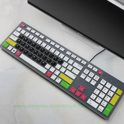 Color 1 Для Dell Inspiron Aio Kb216 Kb216P Kb216T Km636 Wk636 все-в-одном ПК настольный водонепроницаемый пылезащитный Защитный чехол для клавиатуры - Цвет: Color 1