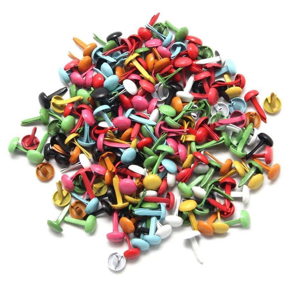 200pcs Mini Rivets Parisian fasteners multicolor paper craft Stamping