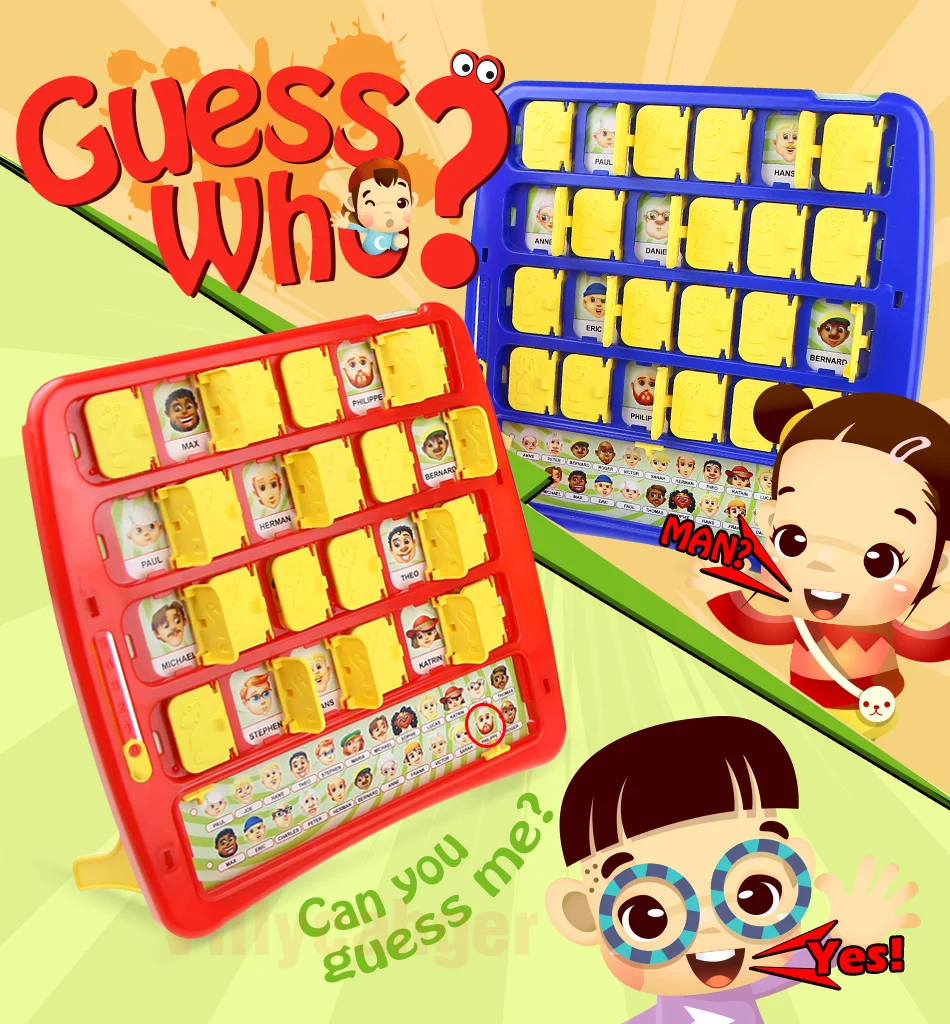 Jogo de Tabuleiro Presente de Aniversário Quem Memória Formação Família Pai-filho Interativo Educacional Adivinhação Bebê Desktop Jogo Engraçado é Ele 2 High Quality Brinquedos e hobbies