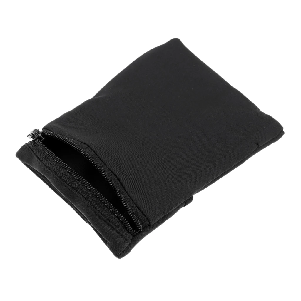 MagiDeal Stretch Wristband Sweatband Zipper Wallet for Running Walking Travel Gym Cycling Tennis Sport Wrist Band