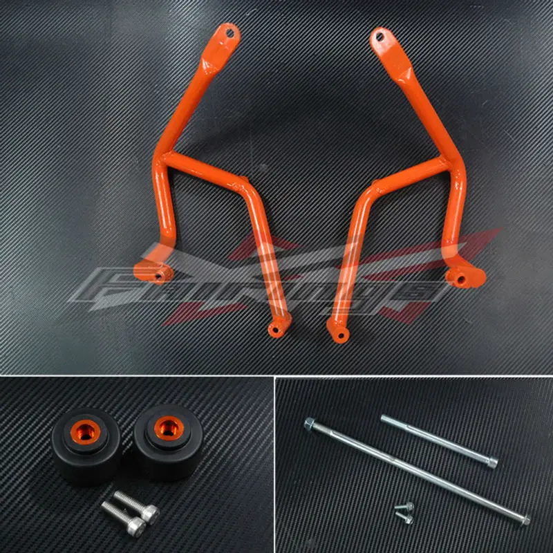Orange Frame Crash Bars GUARD Protector For KTM DUKE 125 200 390in