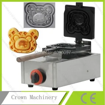

Gas Bear Shape Waffle machine in snack machines; gas waffle making equipment