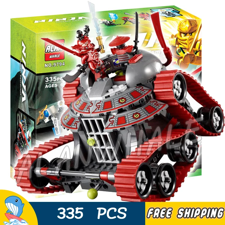 

335pcs Ninja Garmatron Prison Cell Zane General Kozu Swordsman 9794 Model Building Blocks Boys Toys Bricks Compatible With Lego