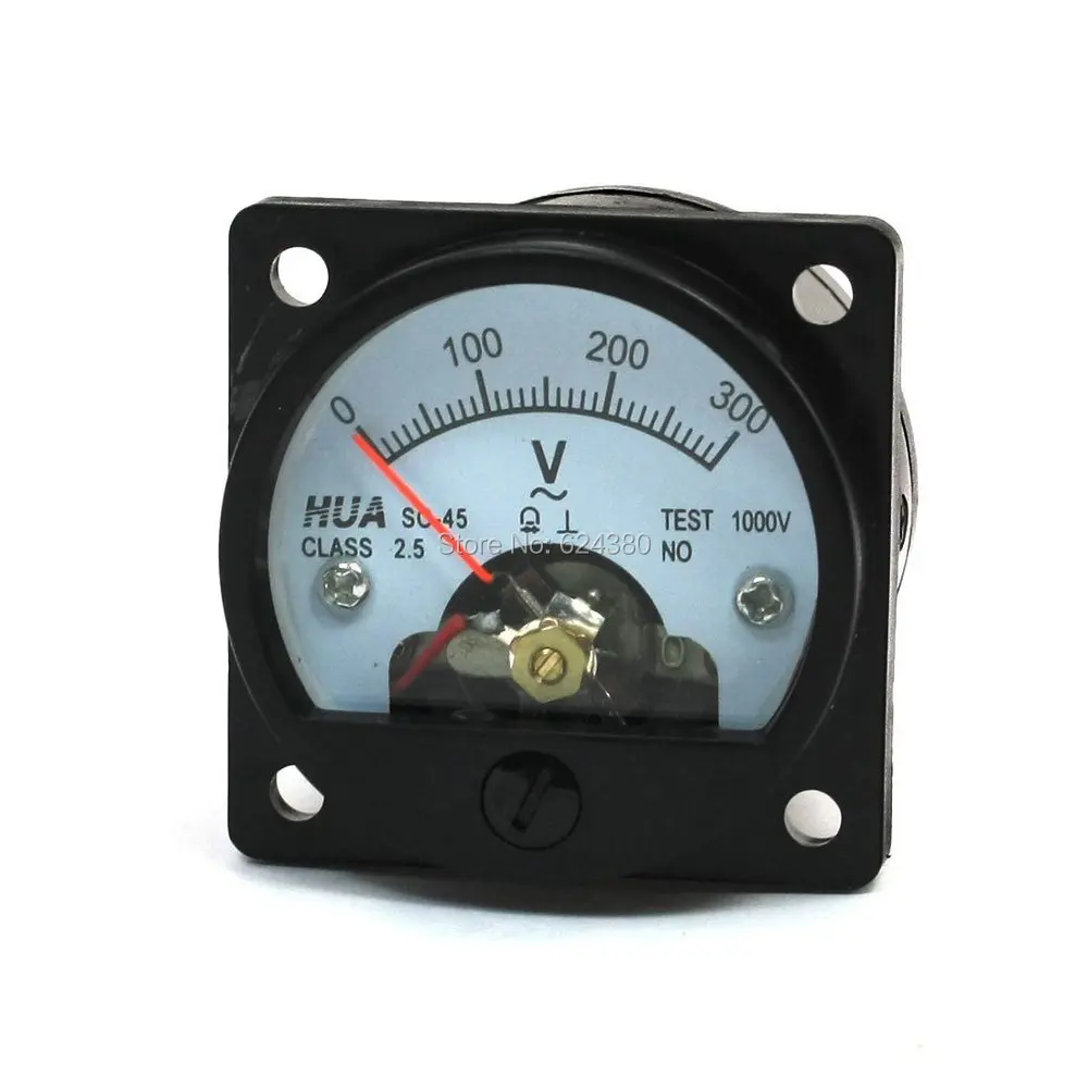 Buy AC 0 300V Round Analog Dial Panel Meter Voltmeter