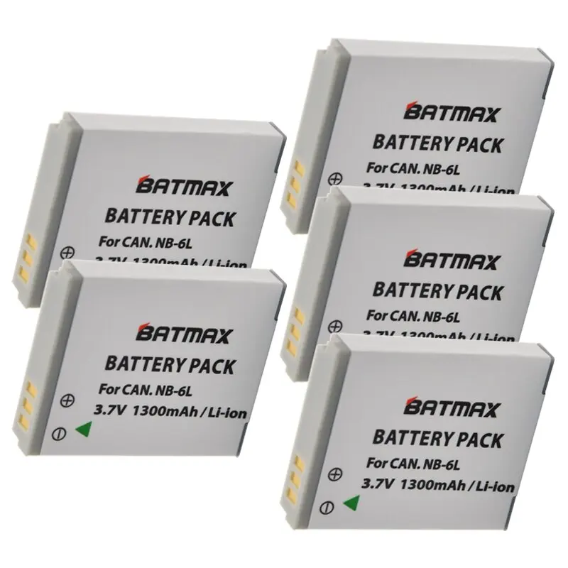 Unidades para Canon 5pacotes com 5 Baterias Digitais Canon Atacado hs Sx530 Sx600 Sx610 Sx700 Sx710 Ixus 85 200 210 105 Sx520 - Image 2