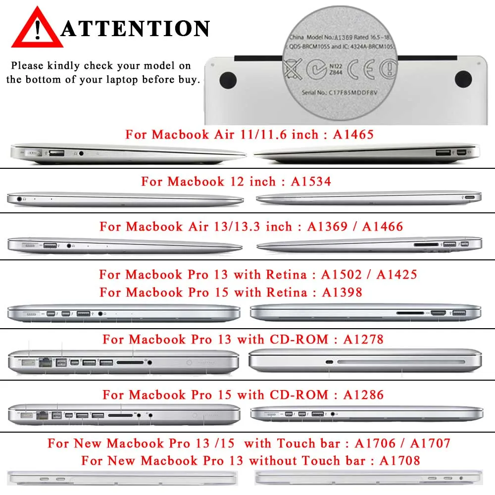 Чехол для ноутбука Apple MacBook Air 13 дюймов A1932 для нового Mac book Pro 13,3 15,4 Touch bar A2159 прозрачный пластиковый жесткий корпус