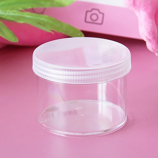 Boxi10/20pcs/set 200ml Slime Box Container Plastic Transparent