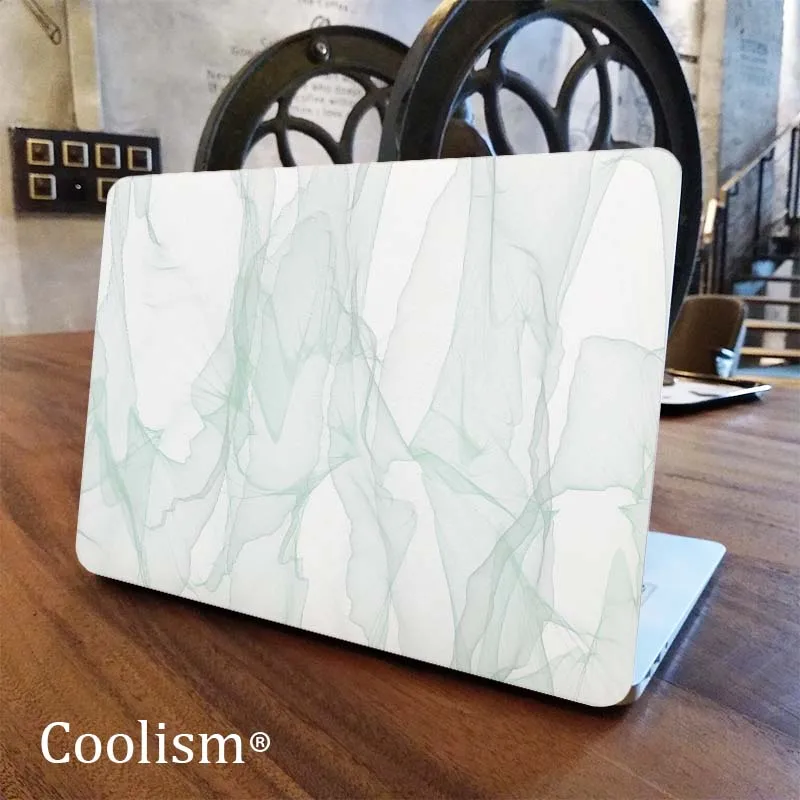 

Light Green White Marble Laptop Full Cover Skin for Macbook Pro Air Retina 11" 12" 13" 15" Mac Protective Notebook Decal Sticker