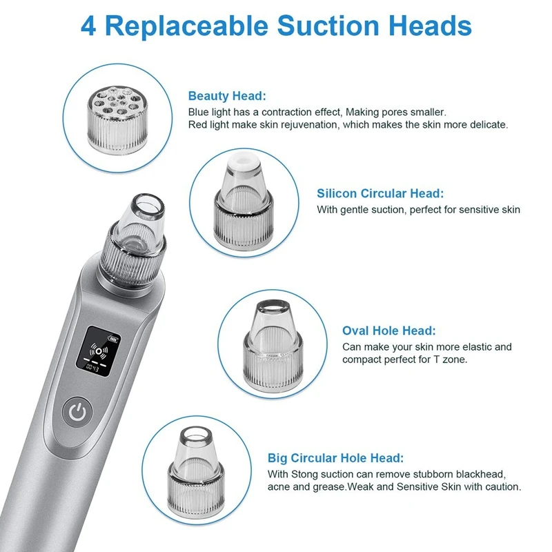 Пылесос для удаления черных точек, очищение лица, удаление акне, инструмент для женщин и мужчин