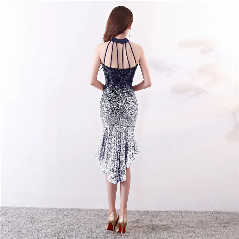 2018 Vestidos Mujer Europe And The Wrapped In Chest, A Gradual Change Of Beads, Hip Sexy Dress, Dinner Night Dress Sequins (13)