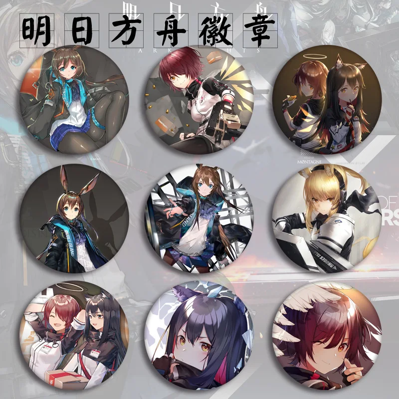 

Anime Game Arknight Wiki Cosplay Badge Japanese Cartoon Figure Amiya Brooch Pin Jewelry Collection Bag Clothes Decoration