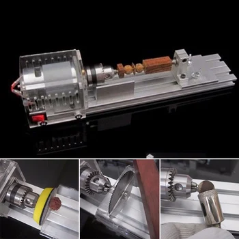 

11-In-1 Standard Wood Lathe Mini Lathe Machine Polisher Table Saw Cutting Tools