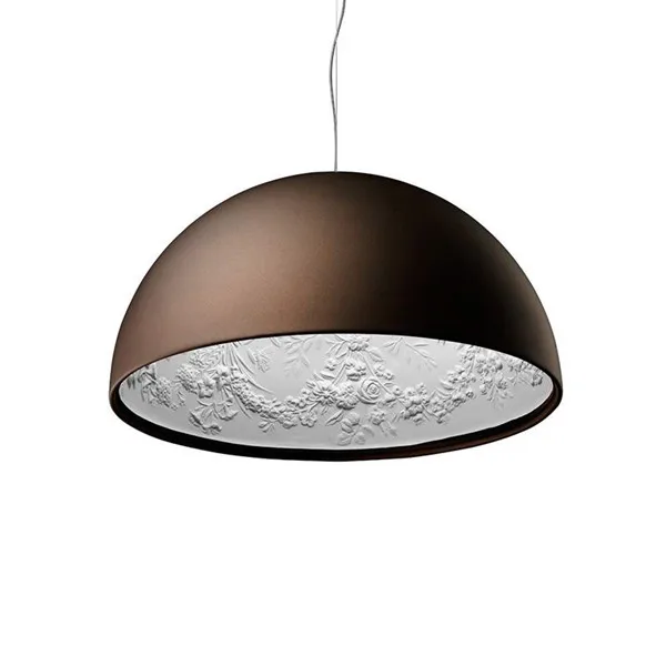 Современный блеск Skygarden E27 Светодиодная люстра минимализм Lamparas подвесной светильник для дома лампа из смолы - Цвет абажура: Brown Color