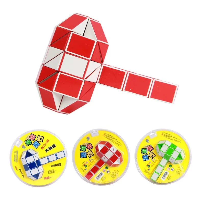 

Wedge Creative Changeable 25mm Magic Snake Ruler Twist Magic Cube Puzzle Brain Teaser Intelligence Toys Random Color 60 segment