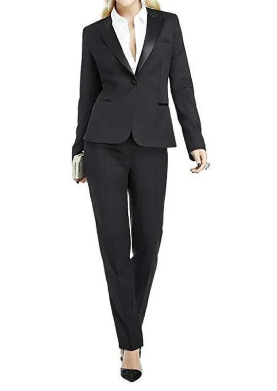 Business Pant Suits for Women Plus Size Green Custom Made Ladies Pantsuit Blazer+Pants for Work Pantsuit for Wedding Party - Цвет: 001