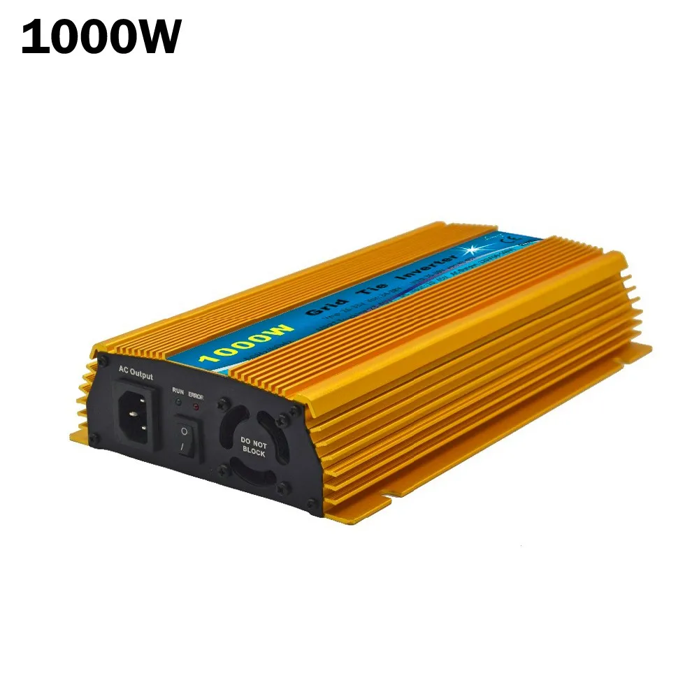 

1000W 24V solar power grid tie micro inverter 20-45V DC to AC 120/230V Pure Sine Wave Inverter 1000WATT for 24V 36V solar panel