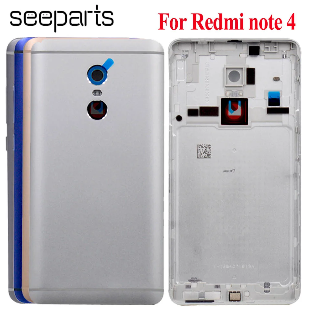 Для Redmi Note 4 крышка батареи запасные части Задняя корпус двери для Xiaomi части|back