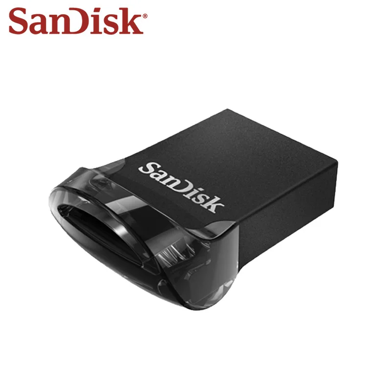 Двойной Флеш-накопитель SanDisk Ultra Fit USB 3,1 в коробке sub Флеш накопитель 16 Гб оперативной памяти, 32 Гб встроенной памяти, 64 ГБ карта памяти 128 ГБ 256 высокое Скорость 130 МБ/с. USB 3,1 Pendrive U диск