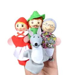 Мультфильм животных Обезьяна Собака персонажи палец марионетки театр Show мягкий бархат куклы дети игрушечные лошадки для детей подаро