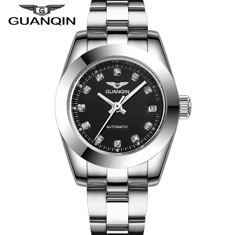 GUANQIN GQ70005 Luxury Original font b Women b font automatic watch Waterproof Diamond sapphire font b