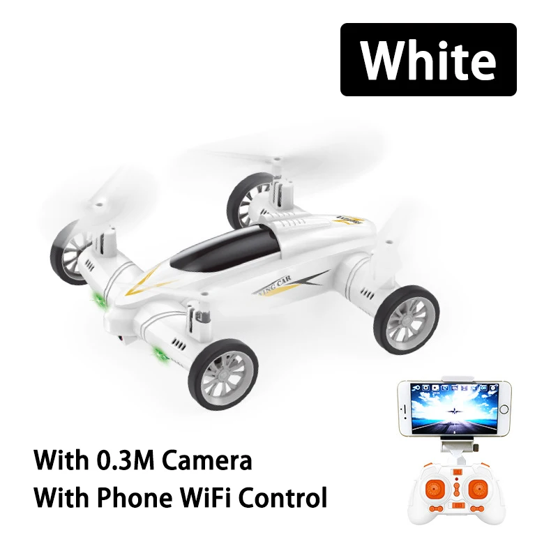 Воздух земля летающий автомобиль 0,3 м Камера Дрон 2,4G 4CH 4-Axis Gyro RC RTF RC Quadcopter с 360 градусов флип возврат одной кнопкой