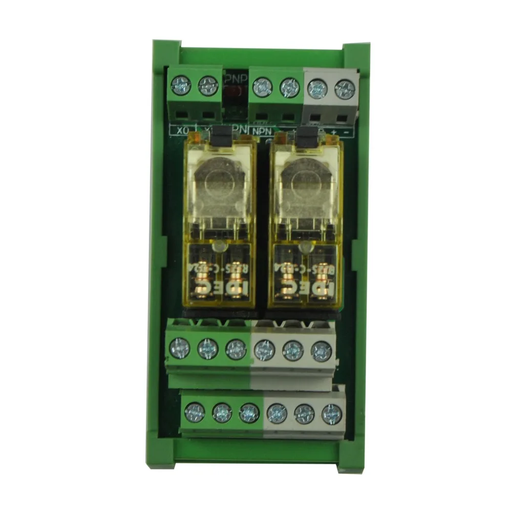 2 канальный модуль реле интерфейса DPDT DIN Rail Mount IDEC RJ2S 24 В|interface relay|din mounting railmodule relay |
