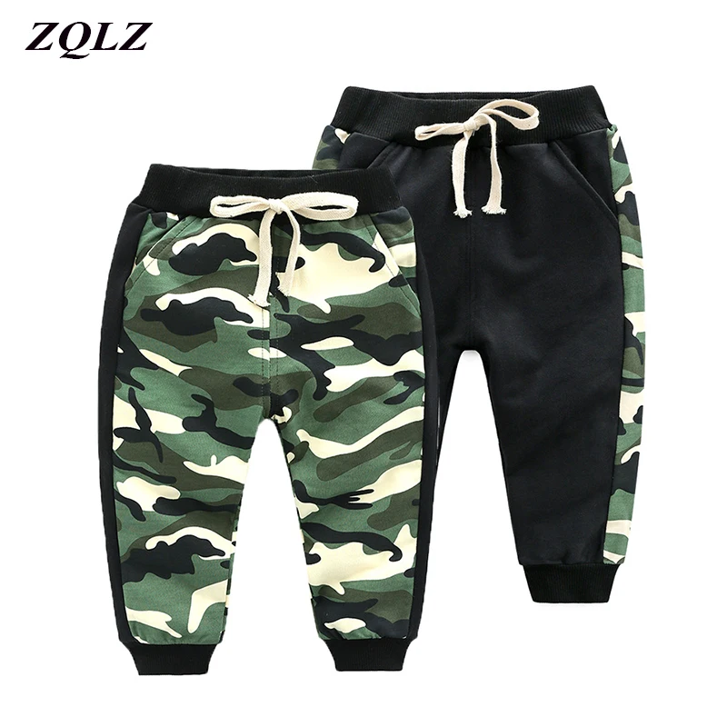 

ZQLZ Spring Kids Boy Camouflage Pants 2019 Harem Sweatpants For Boys 2-6 Years Casual Sport Cotton Trousers