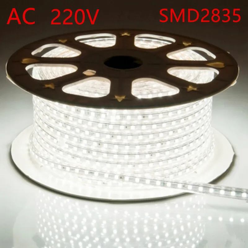 

AC 220V light bar light 2835 waterproof IP67 IP68 light with power plug led light strip for house decoration free shipping!