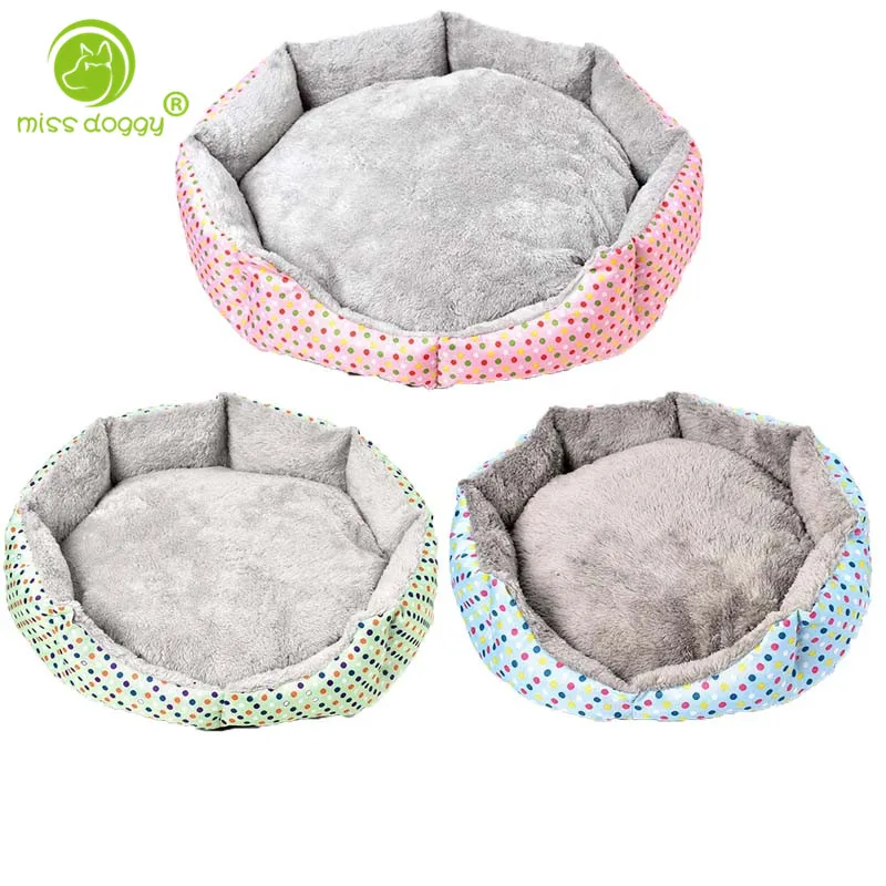 

Leisure Comfortable Pet Dog Sleeping House Kennels Nylon Durable Soft Dog Cat Beds Sweet Dot Home Pet Puppy House Beds 10E