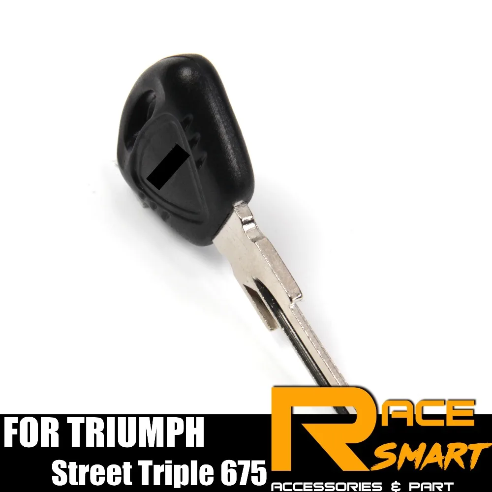 Ключ мотоциклетный Uncut Blank Key кольца для ключей с черным лезвием TRIUMPH Tiger Speed Triple 1050