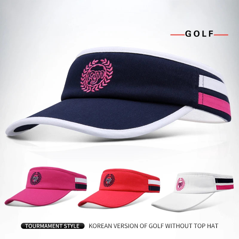 

2019 Golf Outdoor Sport Cap Sun Visor Hat Women Summer One Size Korea Empty Top Anti UV