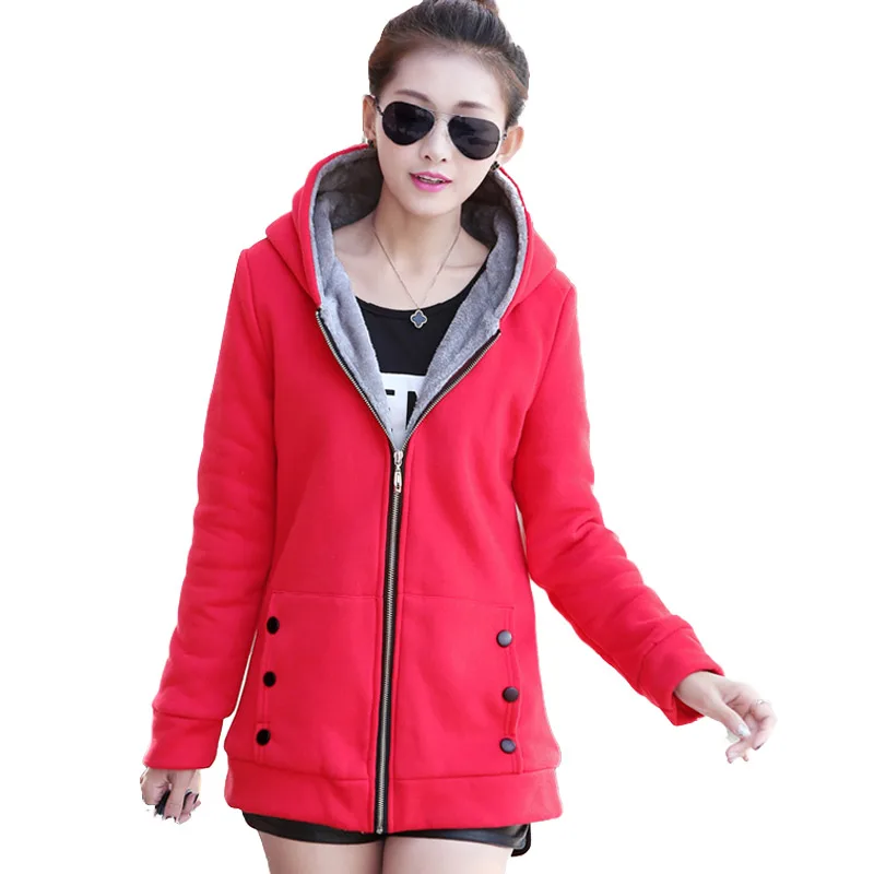 2018 Thicken Warm Coat Female Women Winter Cotton Liner Hooded Coats Cotton Winter Jacket Womens Outwear Oversized Jackets 2018 Thicken Warm Coat Female Women Winter Cotton Liner Hooded Coats Cotton Winter Jacket Womens Outwear Oversized Jackets