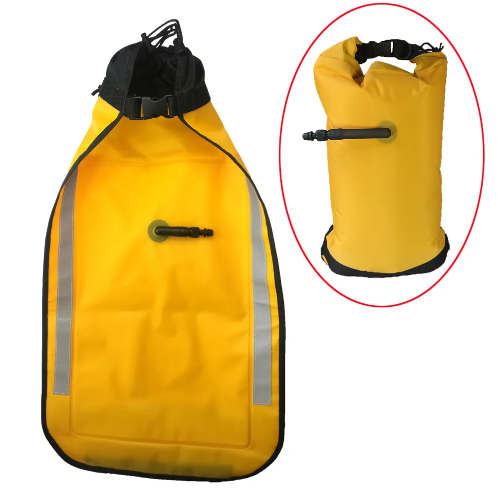

Yellow kayak Safety paddle Floating bag With Quick Release Buckle For Water Sports