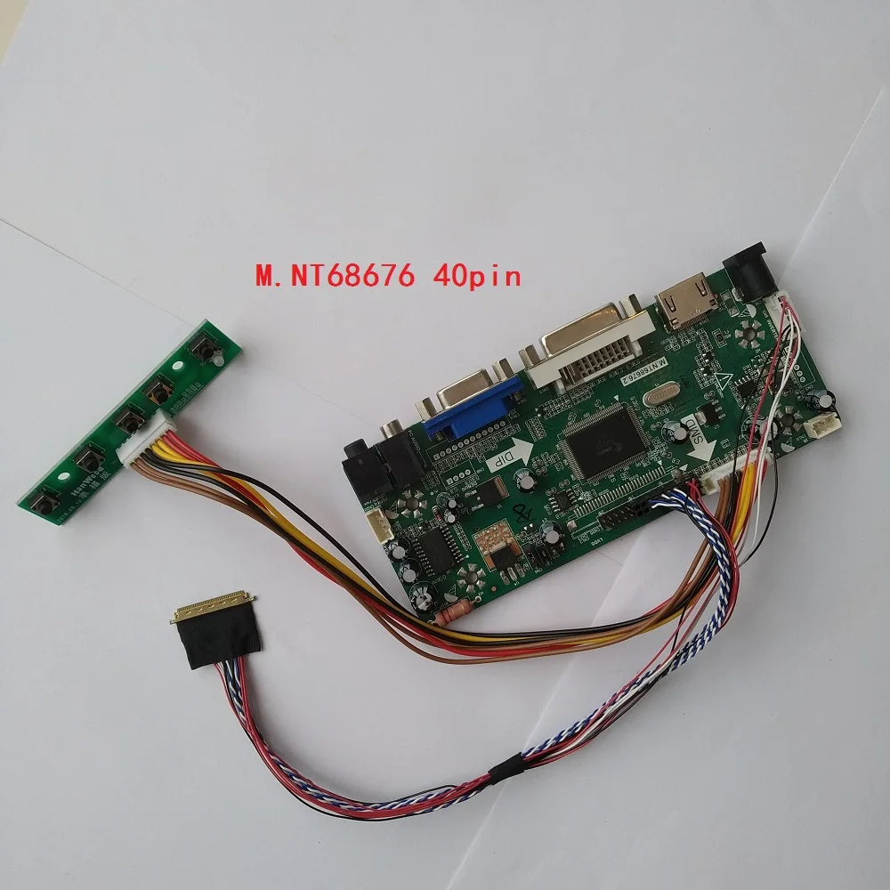 

Kit For B133XW03 V2 DVI Panel 13.3" LED LCD Audio card DIY 1366X768 40pin LVDS Controller board HDMI VGA Screen Monitor