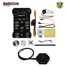 RadioLink Pixhawk PX4 32 Bit ARM Pengendali Penerbangan + NEO-M8N GPS + Power modul untuk RC Quadcopter Multirotor FPV Racing Drone