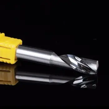 

5pcs 4MM single flute milling cutter endmill Spiral PVC Cutter one flute router bit for CNC engraving machine aluminum process