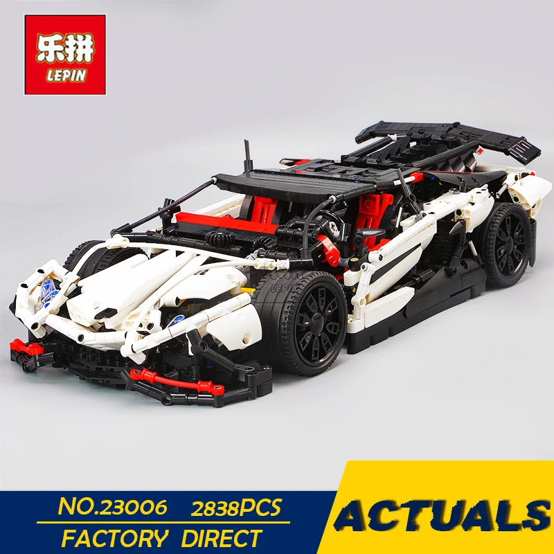 

LEPIN 23006 2838pcs New Technic Series The Hatchback Type R Set Building Blocks Bricks Educational Toys Boy Gifts Model