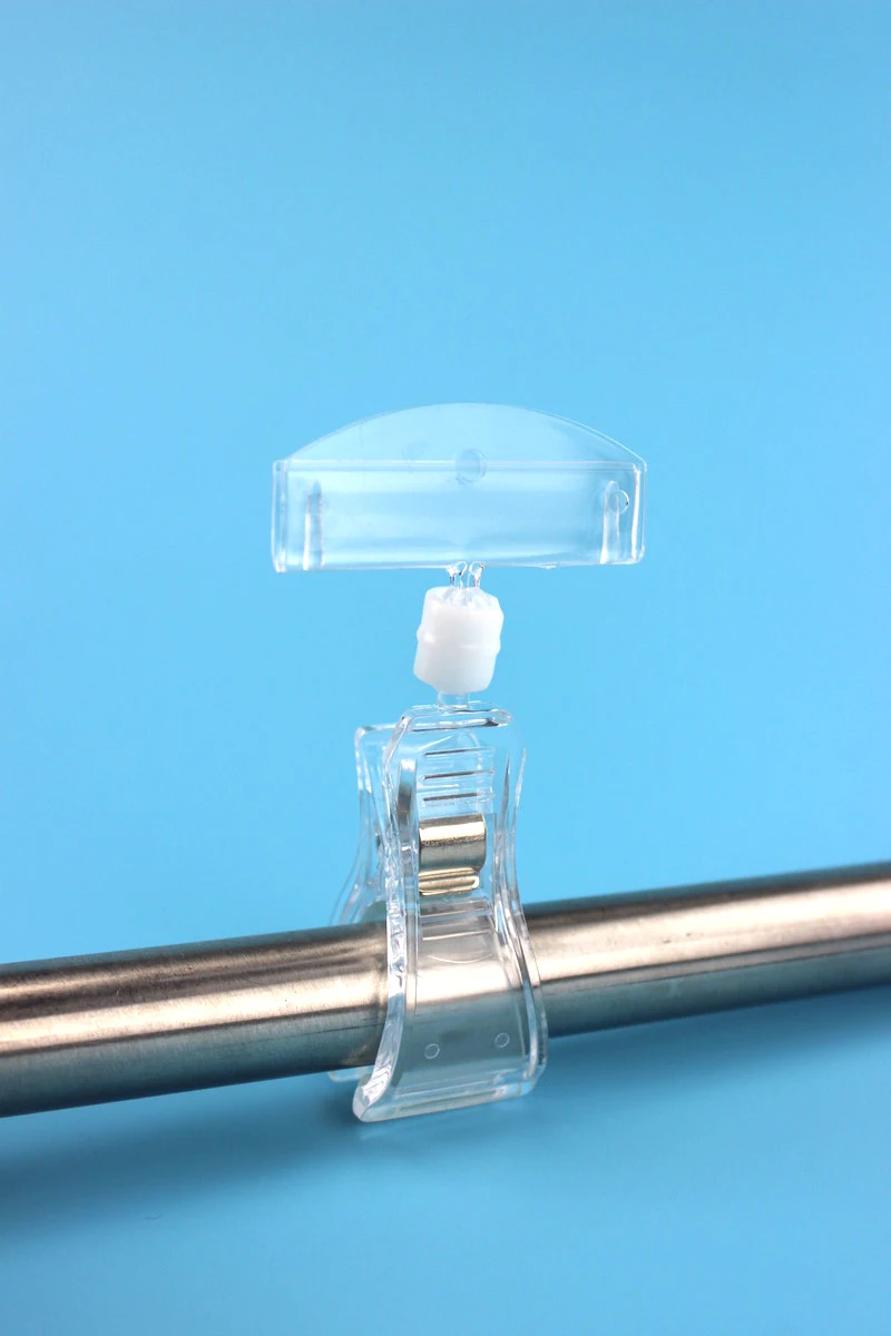 

POP Plastic Sign Clip Paper Card Display Price Label Tag Holer Promotion Acrylic Label Clips Holders Merchandise Advertising AD